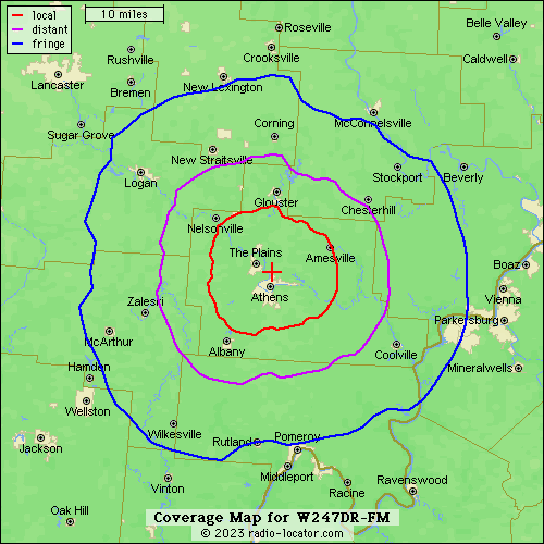 97.3 coverage map